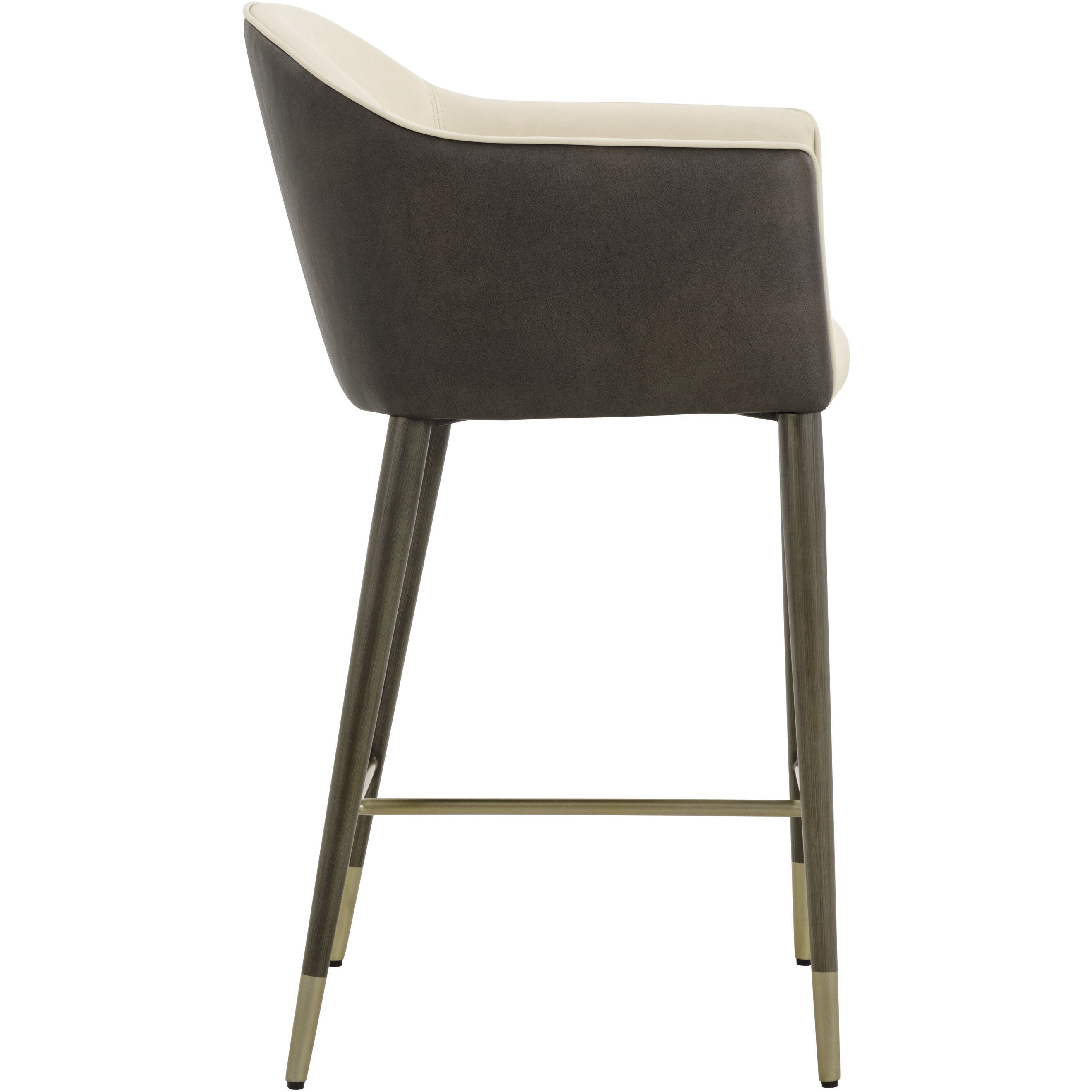 Kylin 37.5 inch Dillon Cream / Bravo Ash Counter Stool
